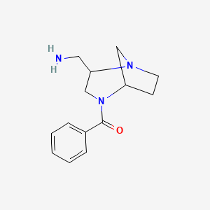 [2-(Aminomethyl)-1,4-diazabicyclo[3.2.1]octan-4-yl]-phenylmethanone
