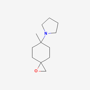molecular formula C12H21NO B2681188 1-(6-Methyl-1-oxaspiro[2.5]octan-6-yl)pyrrolidine CAS No. 2248331-46-4