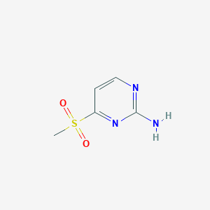 molecular formula C5H7N3O2S B2681196 4-Methanesulfonylpyrimidin-2-amine CAS No. 1368103-91-6