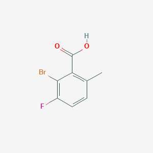 molecular formula C8H6BrFO2 B2681203 2-溴-3-氟-6-甲基苯甲酸 CAS No. 1427326-66-6