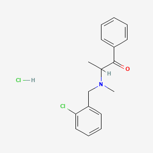 2-{[(2-Chlorophenyl)methyl](methyl)amino}-1-phenylpropan-1-one hydrochloride