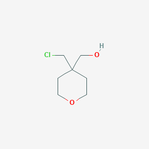 molecular formula C7H13ClO2 B2681209 [4-(氯甲基)氧杂-4-基]甲醇 CAS No. 2490432-11-4