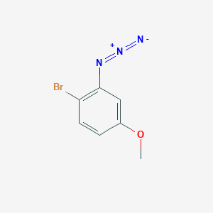 molecular formula C7H6BrN3O B2681214 2-叠氮基-1-溴-4-甲氧基苯 CAS No. 1480499-92-0