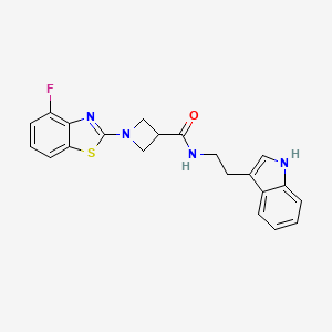 molecular formula C21H19FN4OS B2681222 N-(2-(1H-indol-3-yl)ethyl)-1-(4-fluorobenzo[d]thiazol-2-yl)azetidine-3-carboxamide CAS No. 1286717-12-1