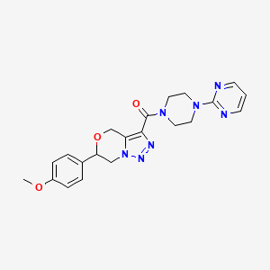 6-(4-methoxyphenyl)-3-[(4-pyrimidin-2-ylpiperazin-1-yl)carbonyl]-6,7-dihydro-4H-[1,2,3]triazolo[5,1-c][1,4]oxazine