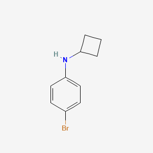 molecular formula C10H12BrN B2681232 4-bromo-N-cyclobutylaniline CAS No. 1250649-29-6