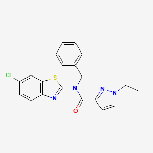 N-benzyl-N-(6-chlorobenzo[d]thiazol-2-yl)-1-ethyl-1H-pyrazole-3-carboxamide