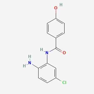 molecular formula C13H11ClN2O2 B2681237 N-(2-氨基-5-氯苯基)-4-羟基苯甲酰胺 CAS No. 1016495-74-1