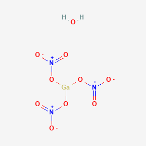 molecular formula GaH2N3O10 B2681243 Gallium trinitrate hydrate CAS No. 69365-72-6