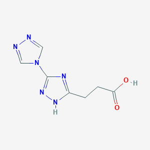 molecular formula C7H8N6O2 B2681266 3-(2H-3,4'-联-1,2,4-三唑-5-基)丙酸 CAS No. 2279122-06-2