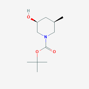 molecular formula C11H21NO3 B2681297 tert-butyl (3S,5R)-3-hydroxy-5-methylpiperidine-1-carboxylate CAS No. 955028-51-0