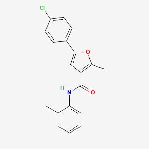 5-(4-chlorophenyl)-2-methyl-N-(2-methylphenyl)furan-3-carboxamide