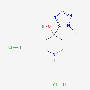 4-(1-methyl-1H-1,2,4-triazol-5-yl)piperidin-4-ol dihydrochloride