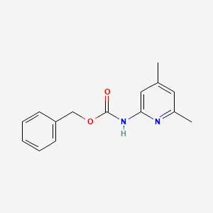 molecular formula C15H16N2O2 B2681321 Carbamic acid,(4,6-dimethyl-2-pyridinyl)-,phenylmethyl ester CAS No. 163673-86-7