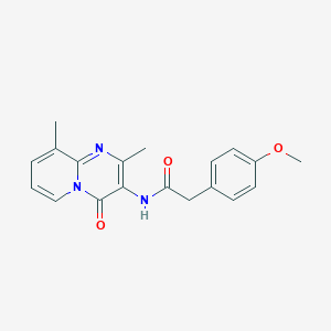 N-(2,9-dimethyl-4-oxo-4H-pyrido[1,2-a]pyrimidin-3-yl)-2-(4-methoxyphenyl)acetamide