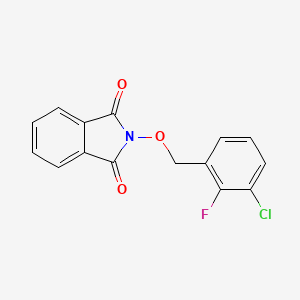 molecular formula C15H9ClFNO3 B2681363 2-[(3-Chloro-2-fluorophenyl)methoxy]isoindole-1,3-dione CAS No. 321430-44-8