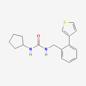 1-Cyclopentyl-3-(2-(thiophen-3-yl)benzyl)urea