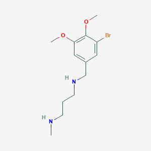 molecular formula C13H21BrN2O2 B268137 N-(3-bromo-4,5-dimethoxybenzyl)-N-[3-(methylamino)propyl]amine 