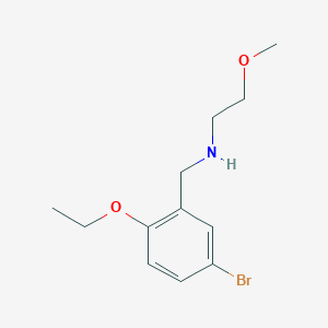 molecular formula C12H18BrNO2 B268138 N-(5-bromo-2-ethoxybenzyl)-2-methoxyethanamine 