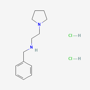 molecular formula C13H22Cl2N2 B2681382 Benzyl[2-(pyrrolidin-1-yl)ethyl]amine dihydrochloride CAS No. 105479-10-5