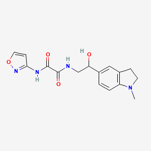 N1-(2-hydroxy-2-(1-methylindolin-5-yl)ethyl)-N2-(isoxazol-3-yl)oxalamide