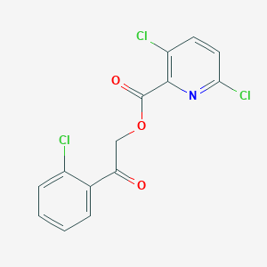 molecular formula C14H8Cl3NO3 B2681391 [2-(2-Chlorophenyl)-2-oxoethyl] 3,6-dichloropyridine-2-carboxylate CAS No. 1002961-45-6