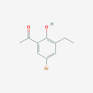 molecular formula C10H11BrO2 B2681401 1-(5-Bromo-3-ethyl-2-hydroxyphenyl)ethanone CAS No. 81591-17-5