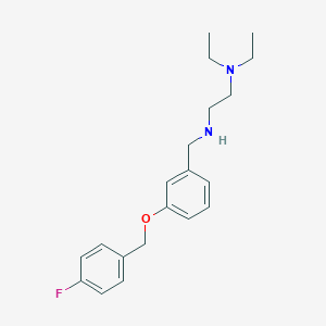 molecular formula C20H27FN2O B268141 N-[2-(diethylamino)ethyl]-N-{3-[(4-fluorobenzyl)oxy]benzyl}amine 