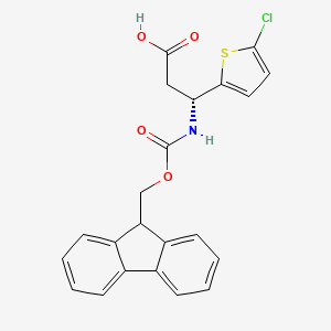 (3R)-3-(5-chlorothiophen-2-yl)-3-({[(9H-fluoren-9-yl)methoxy]carbonyl}amino)propanoic acid