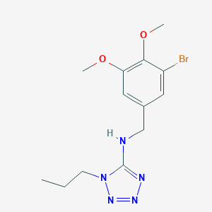 molecular formula C13H18BrN5O2 B268144 N-(3-bromo-4,5-dimethoxybenzyl)-1-propyl-1H-tetrazol-5-amine 