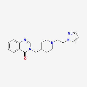 3-[[1-(2-Pyrazol-1-ylethyl)piperidin-4-yl]methyl]quinazolin-4-one