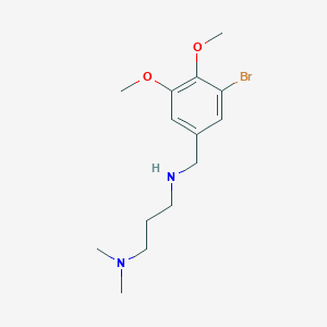 molecular formula C14H23BrN2O2 B268146 N-(3-bromo-4,5-dimethoxybenzyl)-N-[3-(dimethylamino)propyl]amine 