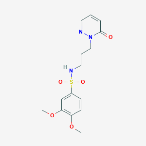 3,4-dimethoxy-N-(3-(6-oxopyridazin-1(6H)-yl)propyl)benzenesulfonamide