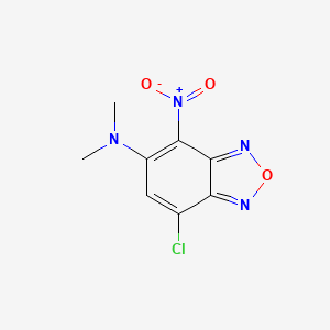 molecular formula C8H7ClN4O3 B2681474 7-氯-N,N-二甲基-4-硝基-2,1,3-苯并噻二唑-5-胺 CAS No. 312590-64-0