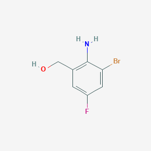 molecular formula C7H7BrFNO B2681480 (2-Amino-3-bromo-5-fluorophenyl)methanol CAS No. 55414-45-4
