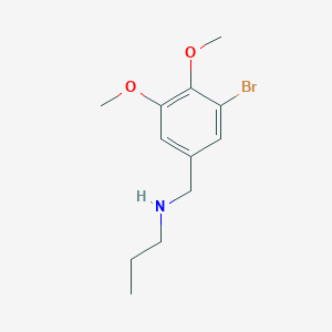 molecular formula C12H18BrNO2 B268152 N-(3-bromo-4,5-dimethoxybenzyl)-N-propylamine 