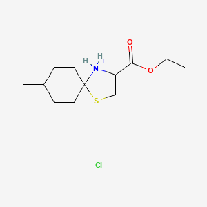 3-(Ethoxycarbonyl)-8-methyl-1-thia-4-azoniaspiro[4.5]decane chloride