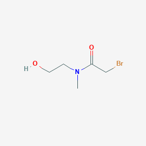 molecular formula C5H10BrNO2 B2681535 2-bromo-N-(2-hydroxyethyl)-N-methylacetamide CAS No. 1211431-38-7
