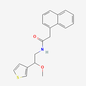 molecular formula C19H19NO2S B2681540 N-(2-甲氧基-2-(噻吩-3-基)乙基)-2-(萘-1-基)乙酰胺 CAS No. 1448066-48-5