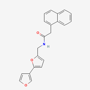 molecular formula C21H17NO3 B2681557 N-({[2,3'-联苯]-5-基甲基}-2-(萘-1-基)乙酰胺 CAS No. 2097924-69-9