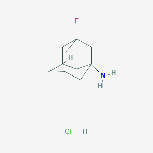 molecular formula C10H17ClFN B2681588 3-Fluoro-1-aminoadamantane hydrochloride CAS No. 120350-83-6