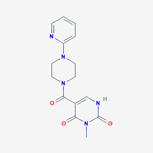 3-methyl-5-(4-(pyridin-2-yl)piperazine-1-carbonyl)pyrimidine-2,4(1H,3H)-dione