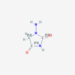 molecular formula C3H5N3O2 B026816 1-Amino Hydantoin-13C3 CAS No. 957509-31-8