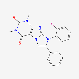 8-(2-fluorophenyl)-1,3-dimethyl-7-phenyl-1H-imidazo[2,1-f]purine-2,4(3H,8H)-dione