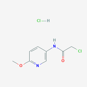 molecular formula C8H10Cl2N2O2 B2681615 2-氯-N-(6-甲氧吡啶-3-基)乙酰胺盐酸盐 CAS No. 123578-22-3