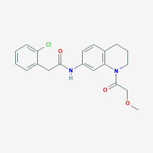 2-(2-chlorophenyl)-N-(1-(2-methoxyacetyl)-1,2,3,4-tetrahydroquinolin-7-yl)acetamide