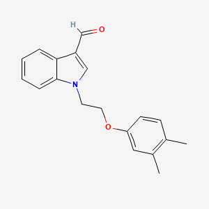 1-[2-(3,4-dimethylphenoxy)ethyl]-1H-indole-3-carbaldehyde