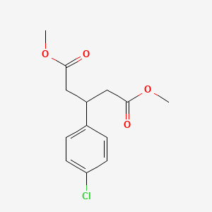 molecular formula C13H15ClO4 B2681622 1,5-Dimethyl 3-(4-chlorophenyl)pentanedioate CAS No. 137310-15-7