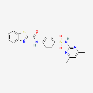 N-(4-(N-(4,6-dimethylpyrimidin-2-yl)sulfamoyl)phenyl)benzo[d]thiazole-2-carboxamide