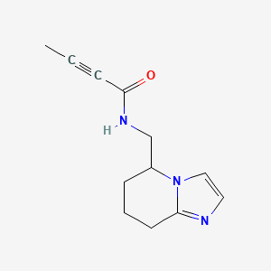 N-(5,6,7,8-Tetrahydroimidazo[1,2-a]pyridin-5-ylmethyl)but-2-ynamide